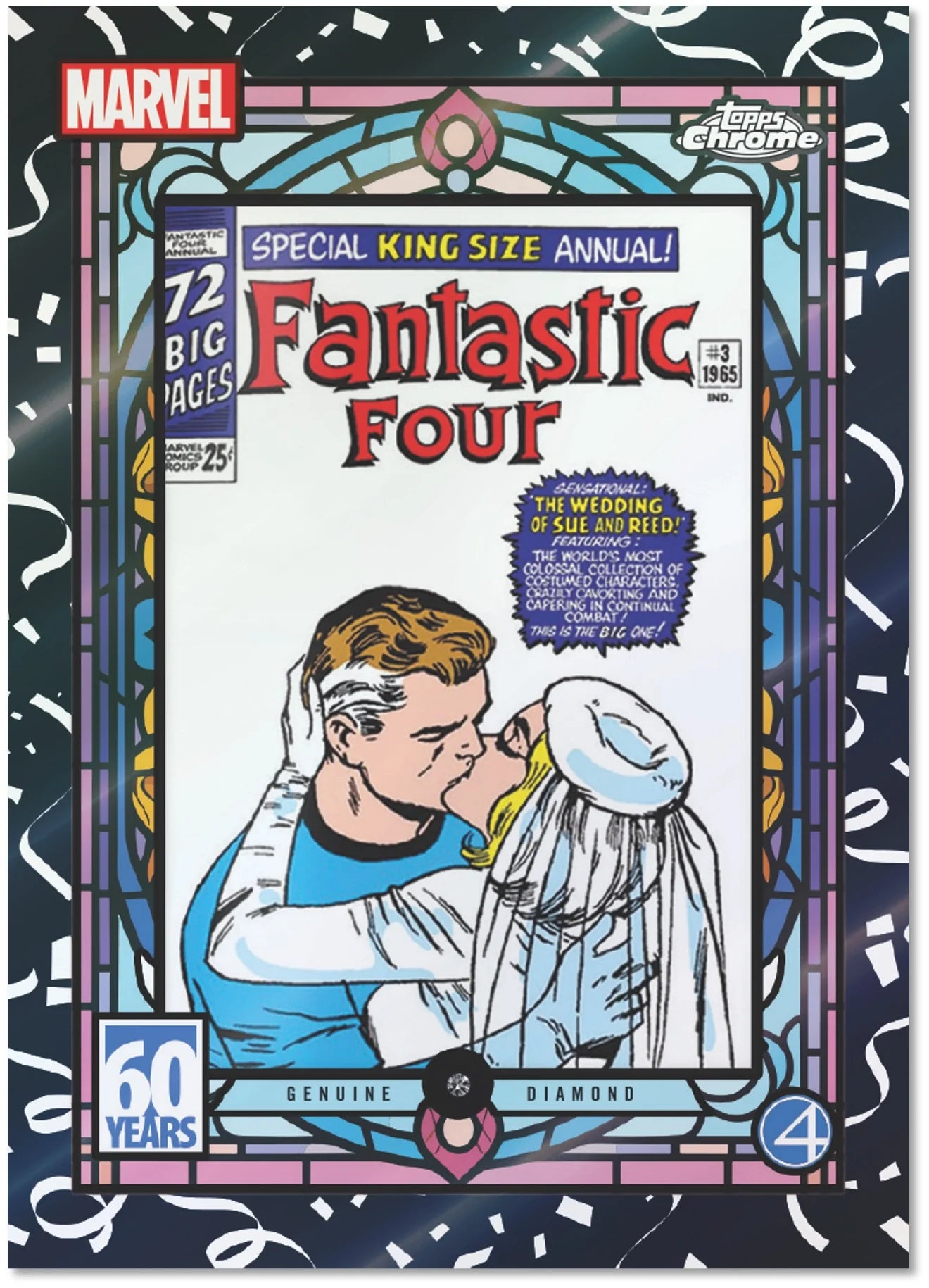 2025 Marvel Comics Chrome Hobby Box  Fantastic Four Comic Cover