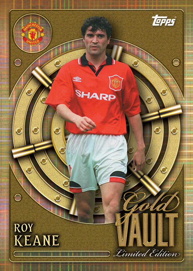 2025/26 Topps Manchester United Collector Tin Roy Keane Gold Vault Limited Edition