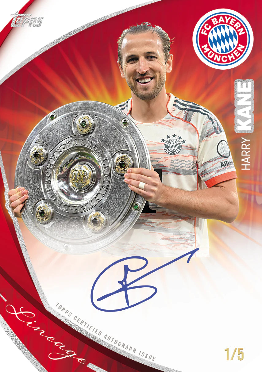 2025/26 Topps Lineage FC Bayern München Autograph Harry Kane