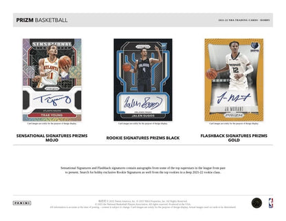 2021/22 Panini Prizm Basketball Hobby Box