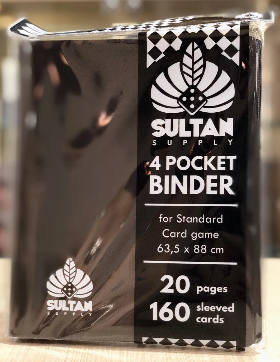 Sultan 4-Pocket Binder Black