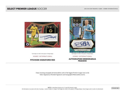 2023/24 Panini Select English Premier League EPL International Hobby Box (5 kartu per pack, 12 pack per box) - 1 autograph per box