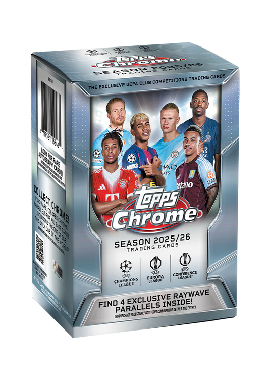 2025/26 Topps Chrome UEFA Club Competitions Value Box