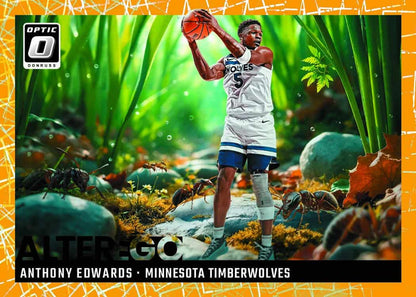 2024-25 Donruss Optic Basketball Hobby Box Anthony Edwards - Minnesota Timberwolves Card