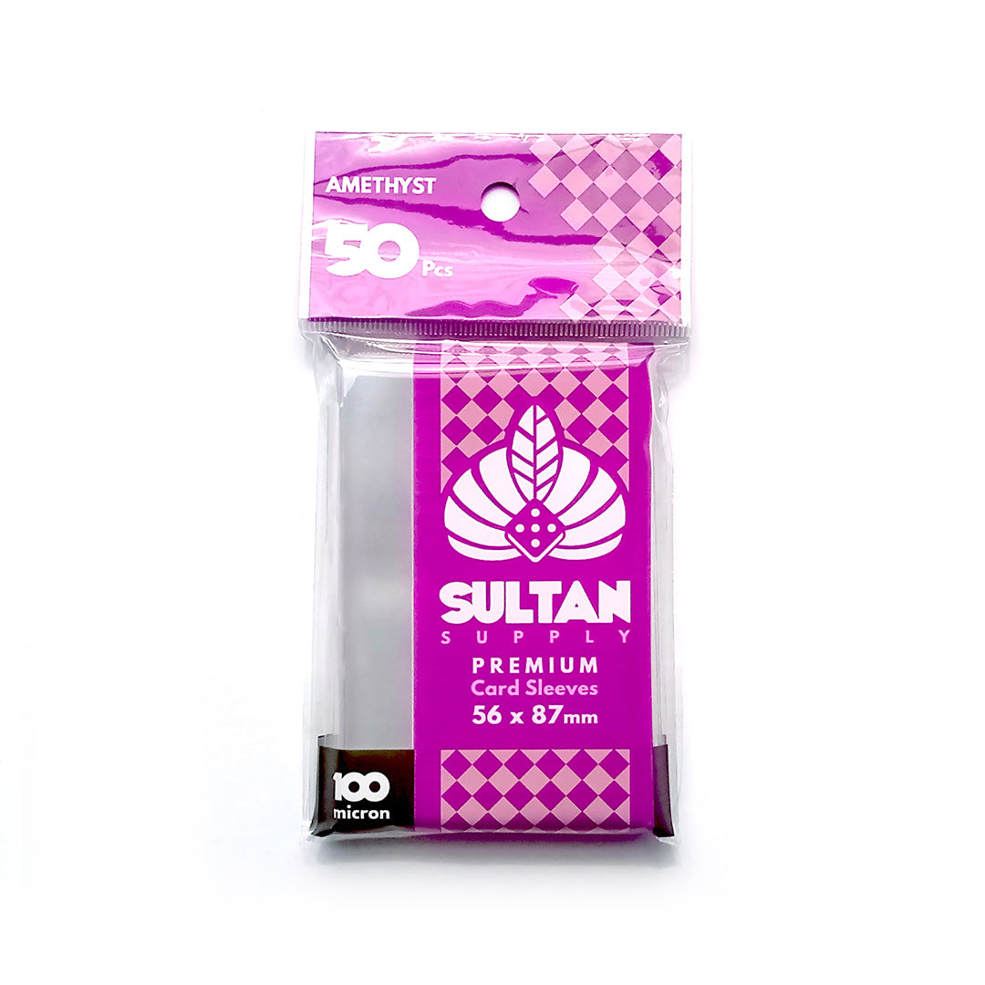 Sultan 100 micron 56mm x 87mm US Board Games Sleeve Amethyst (50pcs/pack)