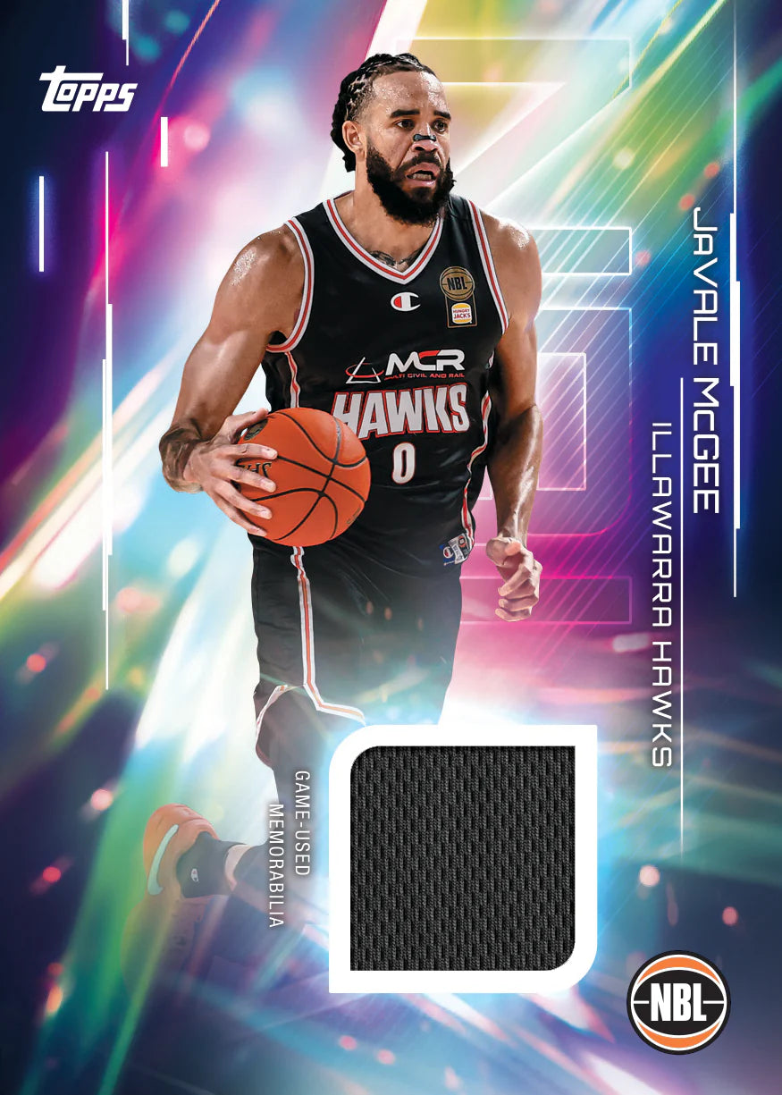 2025/26 Topps NBL Basketball Hobby Box Javale Mcgee Illawarra Hawks Patch Card