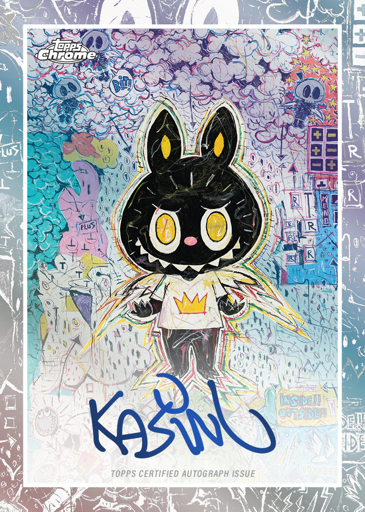 2025 Topps Labubu Chrome 10th Anniversary Hobby Box Kasing Lung Autograph Card