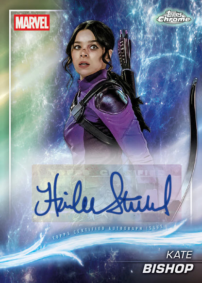 2025 Topps Marvel Studios Chrome Kate Bishop Autograph Card