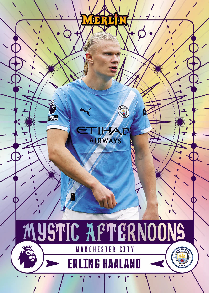 2026 Topps Merlin Premier League Mystic Afternoons Mancheseter City Erling Haaland