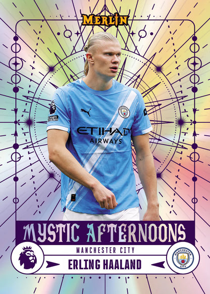2026 Topps Merlin Premier League Mystic Afternoons Mancheseter City Erling Haaland