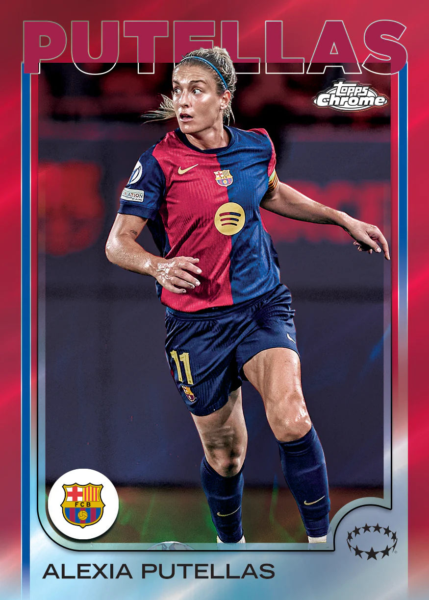 2024/25 Topps Chrome UEFA Women's Champions League Hobby Box Alexia Putellas