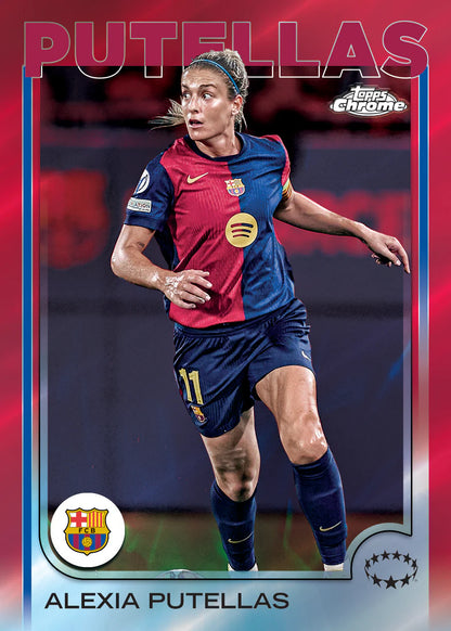 2024/25 Topps Chrome UEFA Women's Champions League Hobby Box Alexia Putellas
