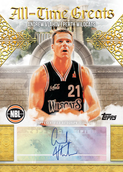 2025/26 Topps NBL Basketball Hobby Box All Time Greats Andrew Vlahov Perth Wildcats