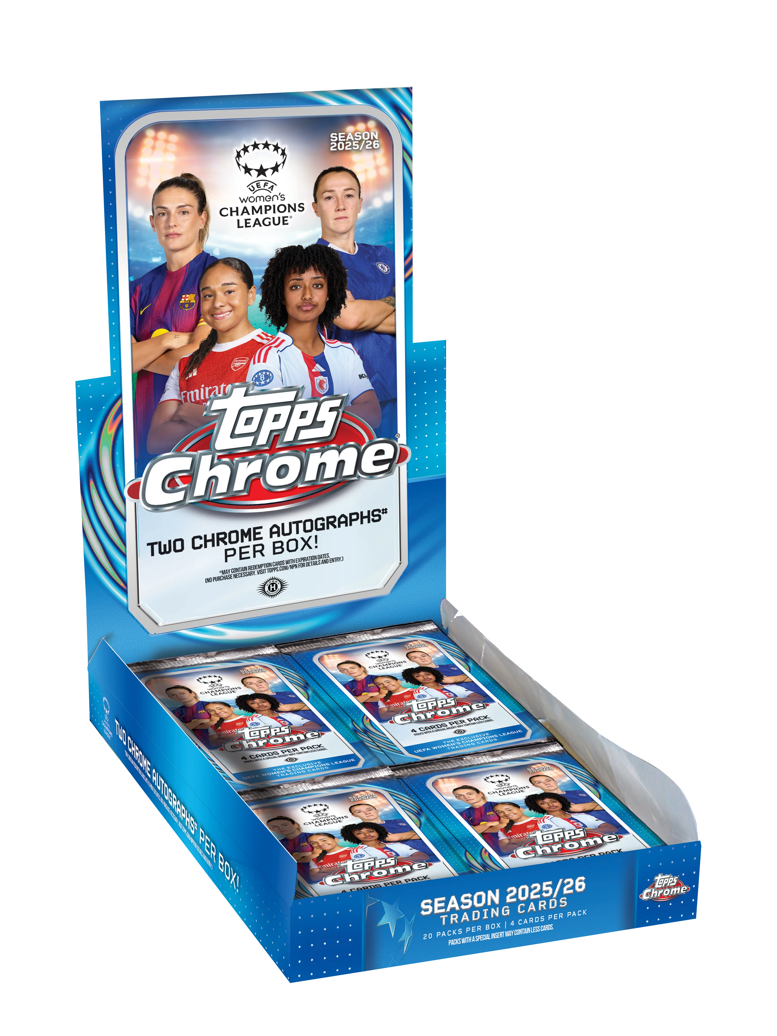 2026 Topps Chrome UEFA Women’s Champions League UWCL Hobby Box 