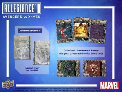 2023 Upper Deck Marvel Allegiance: Avengers VS X-Men Hobby Box