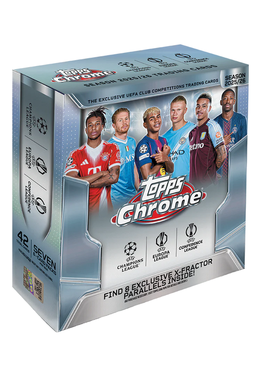 2025/26 Topps Chrome UEFA Club Competitions Mega Box