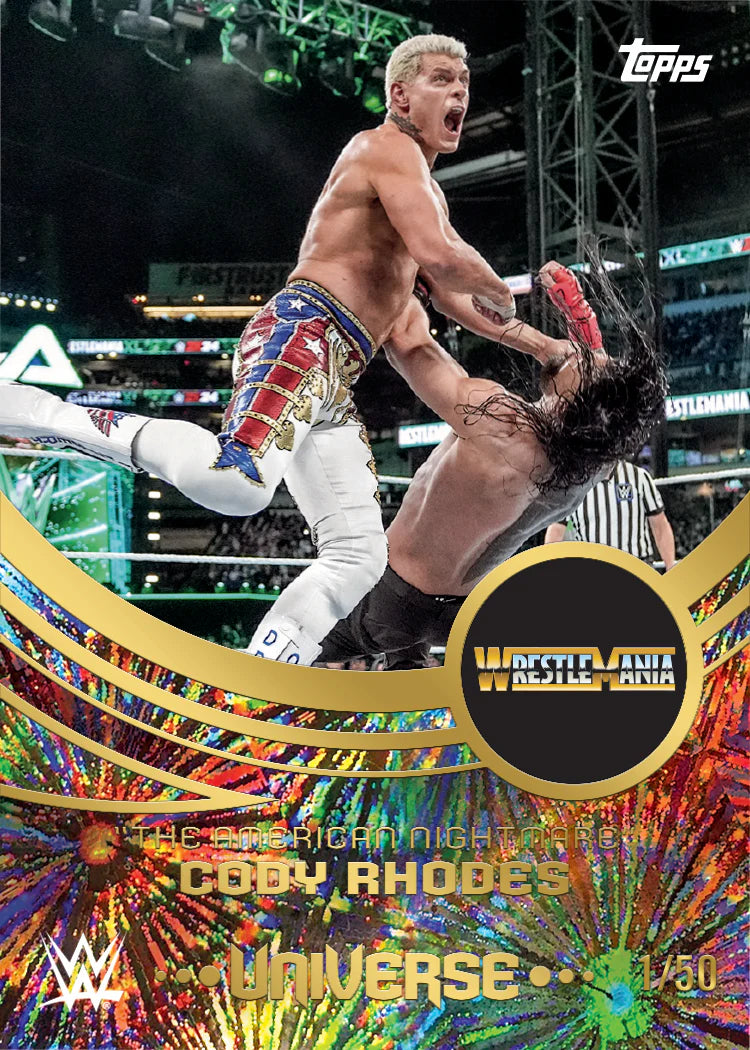 2025 Topps Universe WWE Hobby Box The American Nightmares Cody Rhodes Universe
