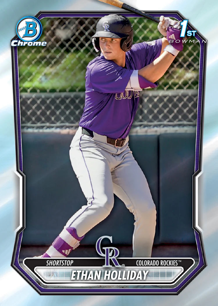 Ethan Holiday Chrome Card