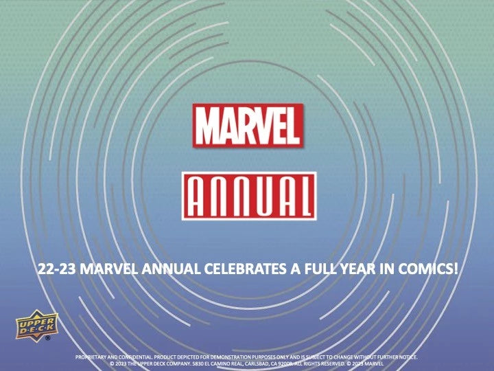 2022/23 Upper Deck Marvel Annual Hobby Box (5 kartu per pack, 16 pack per box)