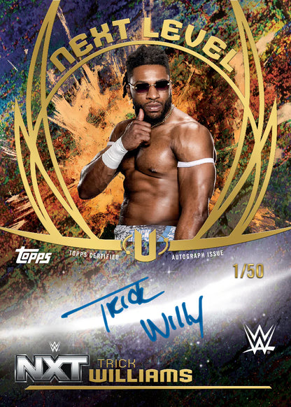 2025 Topps Universe WWE Hobby Box Trick Williams Autograph Card