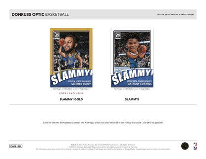 2023/24 Panini Donruss Optic Basketball Hobby Box (20 pack per box, 4 kartu per pack) - 1 autograph, 20 insert/parallel