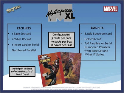 2024 Upper Deck Marvel Masterpieces XL Hobby Box featuring Joe Jusko (10 pack per box, 3 kartu per pack) - Kartu berukuran JUMBO 5"x7"