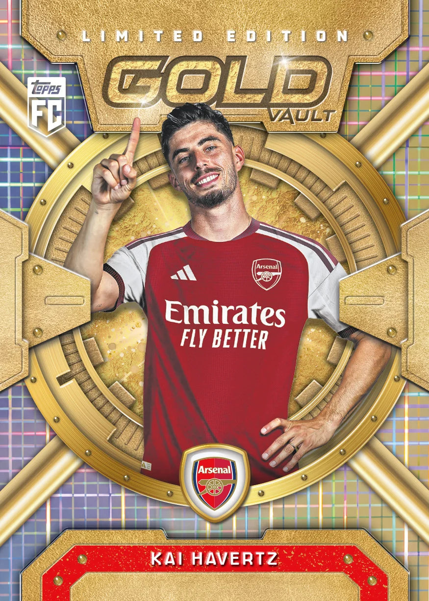 2026/27 Topps Collector Tin Arsenal (35 Cards per tin) 2 Sequentially numbered parallels per tin