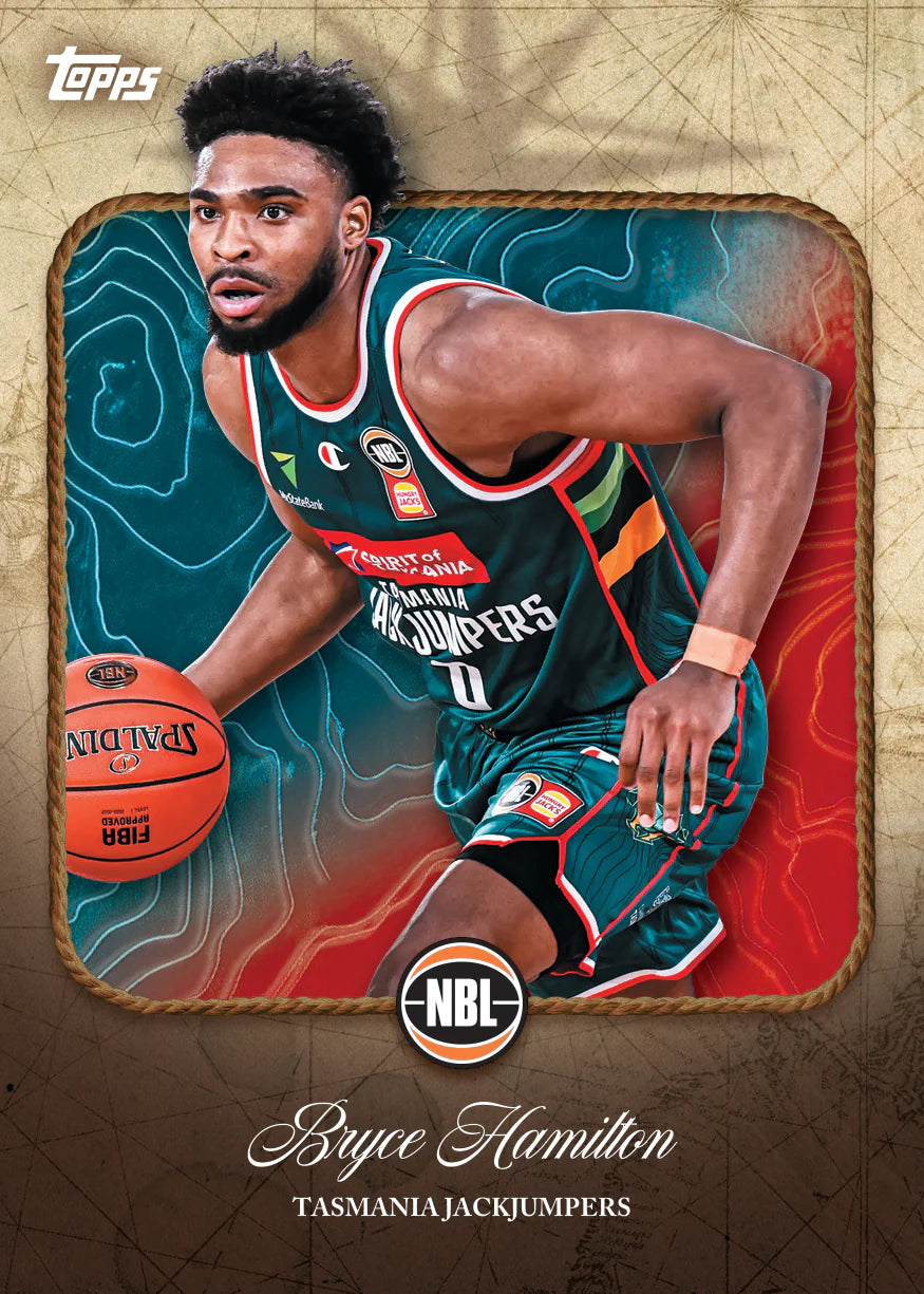 2025/26 Topps NBL Basketball Hobby Box Bryce Hamilton Tasmania Jackjumpers Card