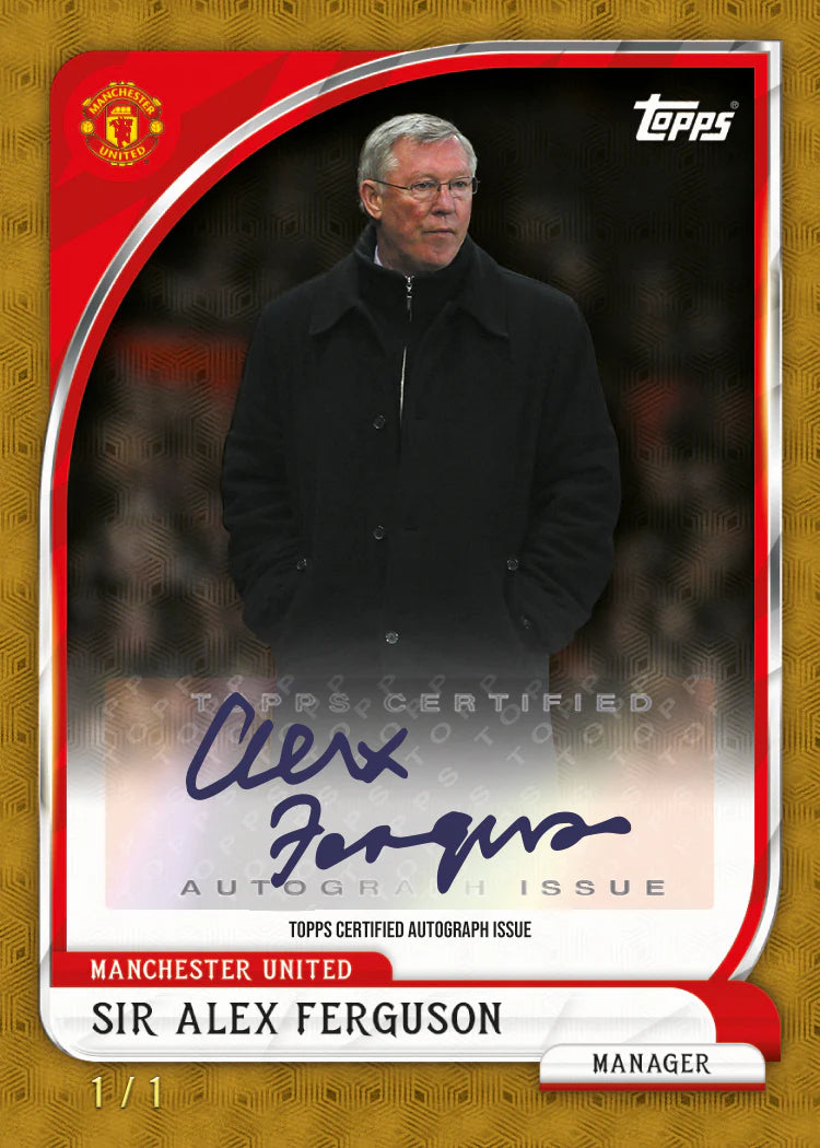2025/26 Topps Manchester United Collector Tin Sir Alex Ferguson Autograph Issue