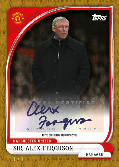 2025/26 Topps Manchester United Collector Tin Sir Alex Ferguson Autograph Issue