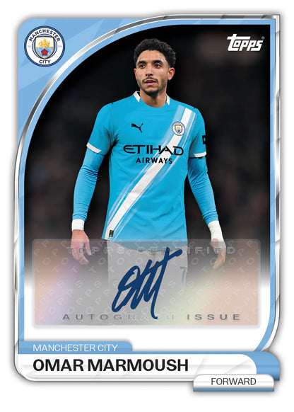 2025/26 Topps Manchester City Collector Tin Omar Marmoush Autograph Issue