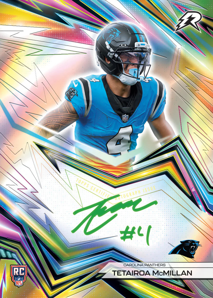 2025 Topps Resurgence Football  Carolina Panthers Tatairoa McMillan Autograph Card