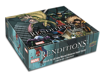 2024 Upper Deck Marvel Renditions Spider-Man Hobby Box (12 pack per box, 7 kartu per pack)