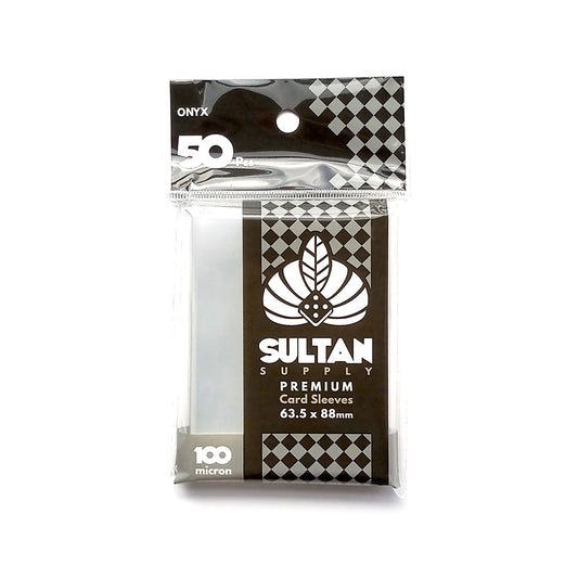 Sultan 100 micron 63,5mm x 88mm Standard TCG Sleeve Onyx (50pcs/pack)