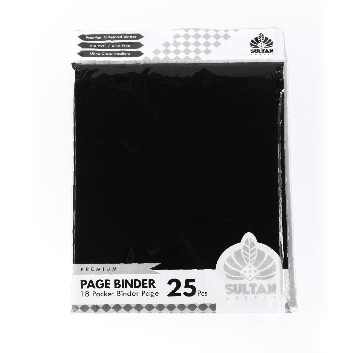 Sultan Premium 18-Pocket Page Black (isi 25 lembar)