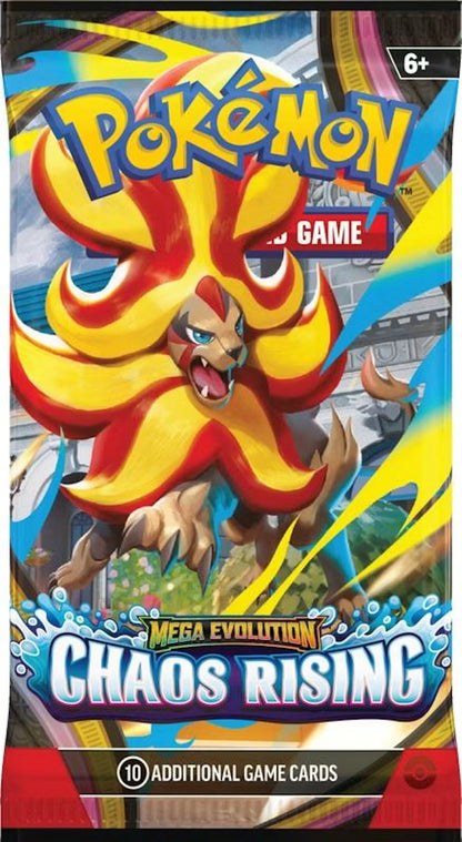 Pokemon Mega Evolution Chaos Rising Booster Pack Pyorar Art Cover