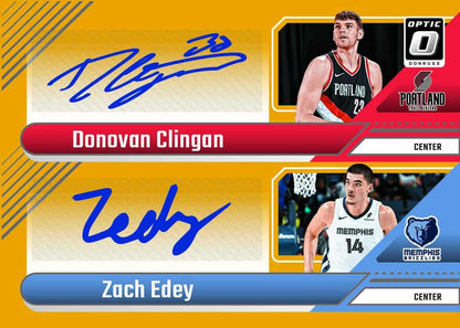 2024-25 Donruss Optic Basketball Hobby Box Double Autograph Card