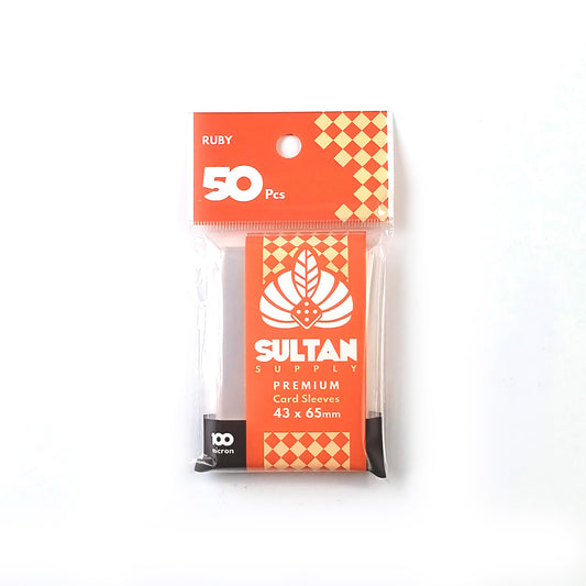 Sultan 43mm x 65mm Board Game Sleeve Ruby (50pcs/pack)