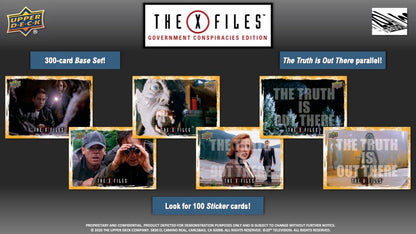 2025 Upper Deck The X-Files Government Conspiracies Edition Hobby Box (20 pack per box, 6 kartu per pack) - 2 autograph per box