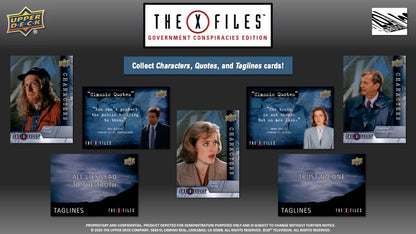 2025 Upper Deck The X-Files Government Conspiracies Edition Hobby Box (20 pack per box, 6 kartu per pack) - 2 autograph per box